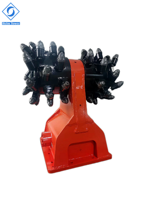 HDC50 Hydraulic Rotary Drum Cutter Low Noise For Excavator